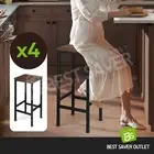 Bar Stools Set of 4 Counter Height Kitchen Island Dining Tall Chairs Barstools