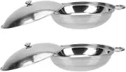 CONGARTENO Stainless Steel Pot Small Cooking Pots Metal Pans for Cooking Induction Cookware