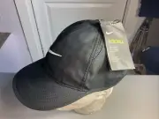 NEW! NIKE Women's DRI-FIT Tennis/Run Featherlight Hat-Black 679424-010