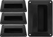 jojofuny 4pcs Recessed Speaker Side Handle Durable Plastic Replacement Handles for Audio Speakers Speaker Accessories for Home Stereo and Audio Equipment