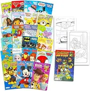 24 Pack Small Coloring Books for Kids Ages 2-4, 4-8 - Coloring Bundle Classroom Prizes, Rewards, Kindergarten Party Favors with Disney, Nick, More | Mini Activity Books for Boys, Girls