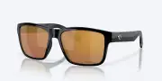 Costa Paunch XL Sunglasses - Polarized - Black w/Gold Mirror 580 Glass Lens
