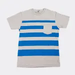 VELVA SHEEN - WIDE WAVE STRIPE TEE H.GREY