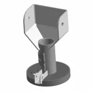 Polaris Pivot Tube with Steering Lock Weld, Matte Black