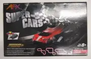 AFX #22005 Super Cars HO Scale Electric Slot Car Set with Ford GT40s