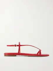 [Aeyde] Aeyde - Ella Leather Slingback Sandals - Red - IT37 IT 37 Red