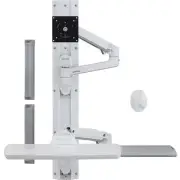 Ergotron Wall Mount Track for Keyboard, LCD Monitor, Mouse (45-551-216)