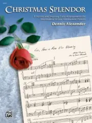 CHRISTMAS SPLENDOR MUSIC BOOK FOR PIANO INTERMEDIATE CAROLS DENNIS ALEXANDER NEW
