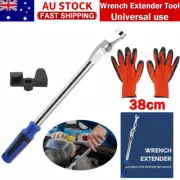 Wrench Extender Tool Bar 38cm Torque Adaptor Extended Wrench Set Non-Slip Gloves