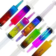 EAZYPARTY Jello Party Syringes with 5 Extra Caps, 50 Pack Reusable 2oz Party Syringe,and Cleaning Brush, Great for Holiday Parties