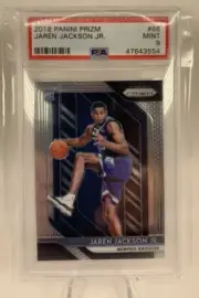 2018-19 Panini Prizm JAREN JACKSON JR. Base RC PSA 9 MEMPHIS GRIZZLIES