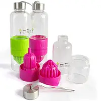 在飛比找momo購物網優惠-DIY免插電玻璃榨汁瓶 魔力杯 手搖杯 檸檬杯(500ml)