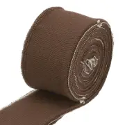 1 Pair Elastic Cuffs Ribbed Trims Cotton Rib Cuff Sleeve for Sewing Brown