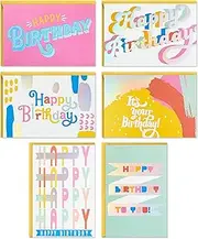 Hallmark Birthday Cards Assortment, 36 Cards with Envelopes (Pastels), 5STZ1072