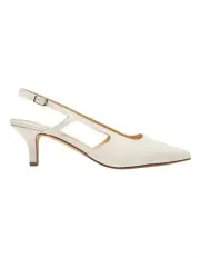 [Sandler] Nessa Heeled Shoes in Ivory Patent
