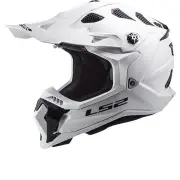 MX700 Subverter Solid Gloss White 06 Offroad Helmet