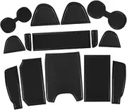 BESTOYARD 1Set Car Center Console Mat Liners for Non Slip Cup Holder Coasters Door Pocket Accessories Durable Easy to Clean Decorative Storage
