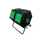 120L Home Garden Roling Fertilizer Composter Kitchen Twin Compost Bin Waste Tumb