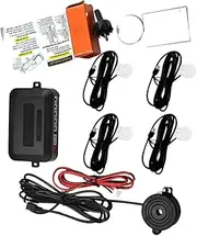 Buzzer Car Reversing Radar Baceyong Sound Alarm Indicator Probe System Parking Sensor Kit, White