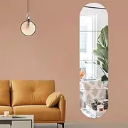 Fantasyon Full Body Wall Mirrors, 12x12in Mirror Wall Stickers, 4 Pack Self Adhesive Flexible Non Glass Mirror Plastic Sticky Mirror Tiles Full Length Mirrors Stickers for Walls Home Gym Hallway