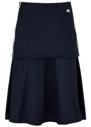 Wales Bonner Mantra Layered Jersey Midi Skirt - Navy - XS (UK6 / XS) XS (UK6 / XS)