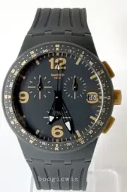 SWATCH, SWISS MADE, GORDON MEN'S CHRONOGRAPH WATCH, SUSA401, NEW IN BOX