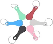 GETAJGHSD 6PCS Vibrant Color Trolley Token Keychain Stainless Steel Shopping Cart Tokens Compact Design for Keyrings Bags Lightweight for Grocery Shopping