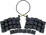 Hardtochooseone Split Ergonomic Mechanical Keyboard, Powered by QMK, Keyboard Comes Fully Assembled with MX Switch Support, 36-Key Layout, USB-C Connectivity, 28 Extra Keycaps & Switches Included