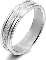 [Gemini] His or Her Anniversary Wedding Couple Titanium Rings width 4mm 6mm Valentine's Day Gift