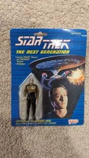 1998 Rare Galoob Star Trek the Next Generation Speckled Dark Face Data