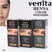 Venita Henna Color Nature Cream For Eyebrows Eyelashes Prof Eyebrow Tint New