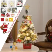 2FT Christmas Tree Artificial PVC Xmas Tree Holiday Outdoor W/ Base&Light String
