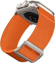 SNBLK Elastic Sport Bands Compatible with Apple Watch Ultra 2 Band/Ultra Band 49mm, iWatch Series 9/8/7/6/5/4/3/2/1/SE 45mm/44mm/42mm Stretchy Nylon Solo Loop Wide Replacement Strap Men Women