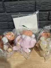 Cabbage Patch Kids Snugglies Newborn Lot Of 3 Brand New