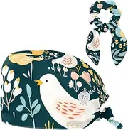 [YTYVAGT] Scrub Caps Women,Scrub Hats Suitable for Women,Animal Bunny Chicken Pattern