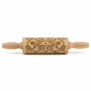 Folkroll dough roller Folk doves rolling pin embossing roller pattern roller ...