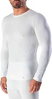[Risalti] Thermal Shirt Functional Underwear Men's Long Sleeve Energy Thermal Muscle Shirts Men's Elastic Compression Shirt and Breathable Seamless Men's Underwear - Made in Italy