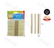 48/96/192 pc Paddle Pop Sticks 11.4cmx9mm Natural