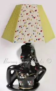 PLASTIC RIBBON HEXAGONAL SHAPE LEMON & STARBURST LAMPSHADE for BARSONY LADY LAMP