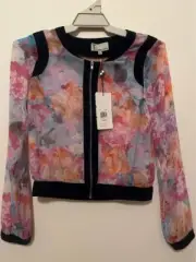 NEW WITH TAGS - Bettina Liano Sheer Floral Jacket Size 6