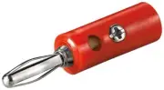 1 Pair Goobay Banana Plug With Screw Connections, Red 2 Piece
