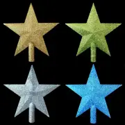 MINI CHRISTMAS STAR TREE TOPPER / GREEN / GOLD / BLUE / SILVER / YOUR CHOICE!