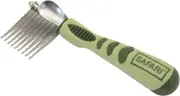 Pet Safari Dog Dematting Comb - Stainless Steel Grooming Tool W/ Serrated Edge f