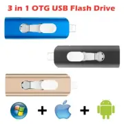 USB 3.0 Flash Drive Memory Stick OTG For iPhone iPad 64/128/256/512GB