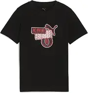 Sporty ACM FtblCulture Tee Jr 782601 Boys, Puma Black/for All Time Red (04)