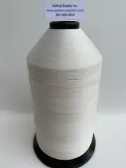 69 Upholstery Thread TEX-70 Bonded Nylon .16 oz- WHITE ,For 2 Spools UPC30001