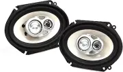 Absolute BLS6803 Blast Series 640W 6x8" 5x7" 3 Way Car/Marine/ATV/UTV Speakers