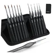 11 Pack Miniature Painting Set, Kolinsky Sable Fine Detail Paint Brushes for