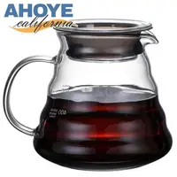 在飛比找momo購物網優惠-【AHOYE】加厚玻璃美式咖啡壺 600mL-附壺蓋 泡茶壺