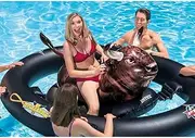 Swim Ring Airbeds Summer Children's Matador Mounts Party Adult PVC Swimming Ring Water Inflatable Toys Floating 2.39M*1.96M*81CM LWX